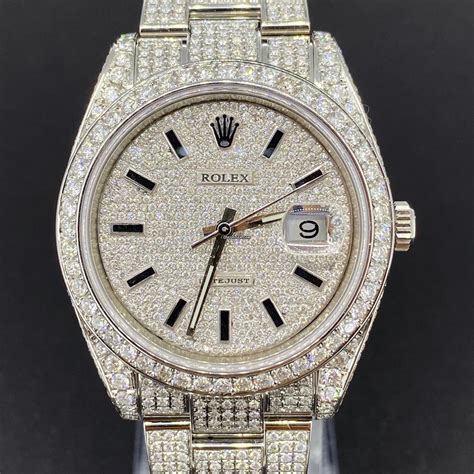 iced out rolex day-date|Rolex datejust 41 iced out.